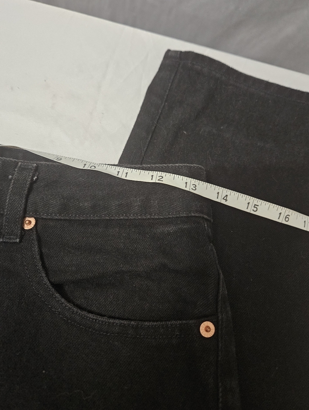 Claudio Agnelli Milano Y2K Contemporary Slim Black Tall High Rise Jeans Size 8! - Picture 6 of 9